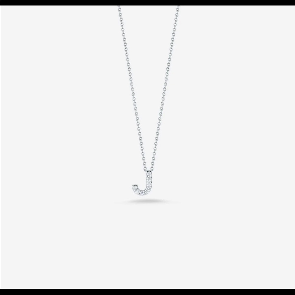 roberto coin love letter J pendant